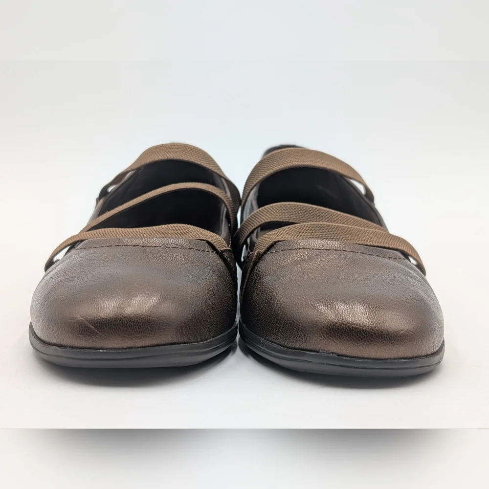 Trotters Della Women's Size 11N Metallic Brown Ballet Flats Flexible Outsoles